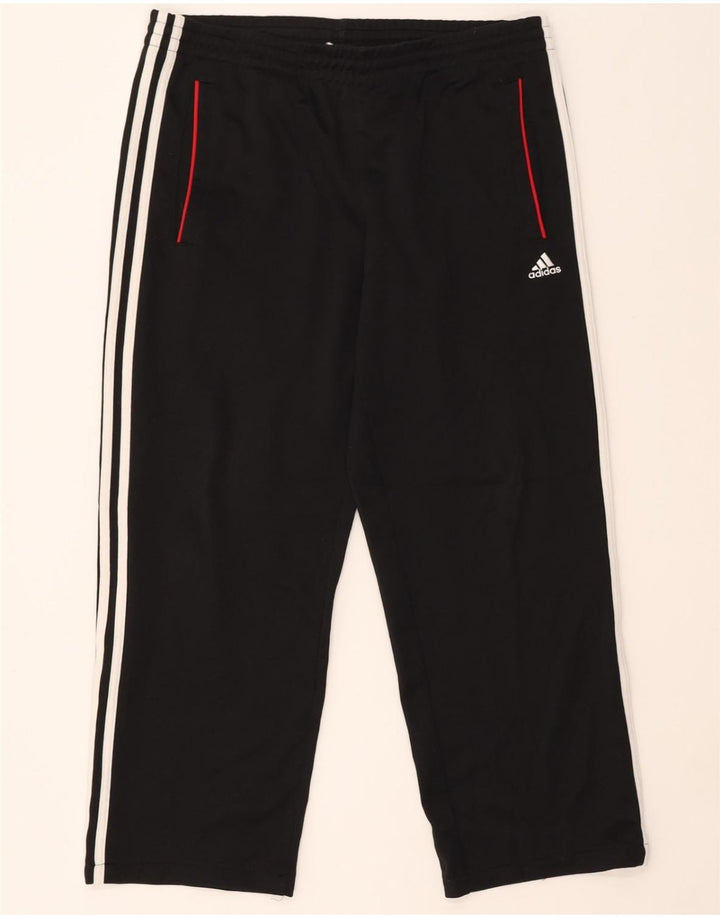 ADIDAS Mens Tracksuit Trousers UK 40/42 Medium  Black Polyester Vintage Adidas and Second-Hand Adidas from Messina Hembry 