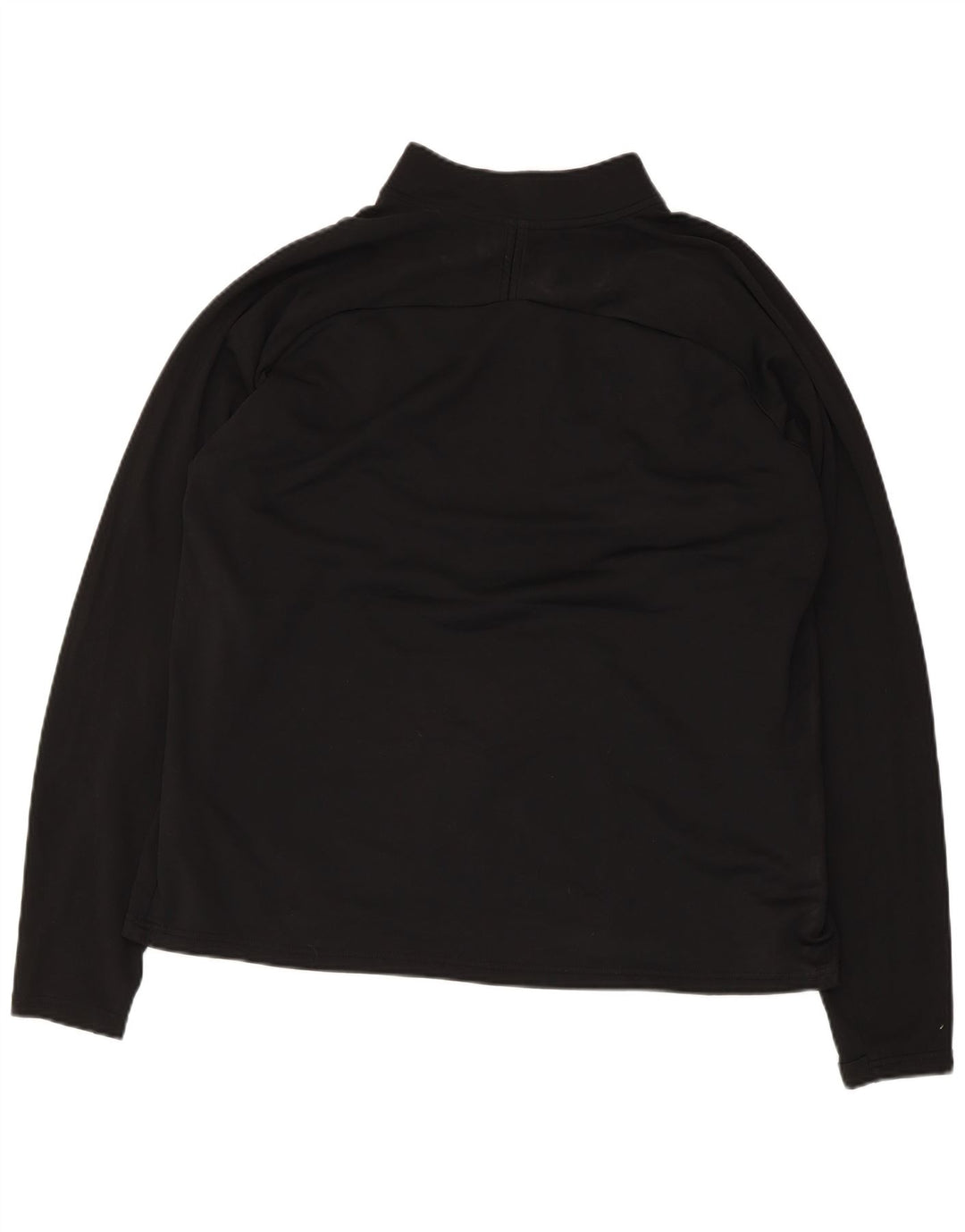 Top della tuta da ginnastica Nike Dri Fit con zip e collo da uomo, XL, color block nero