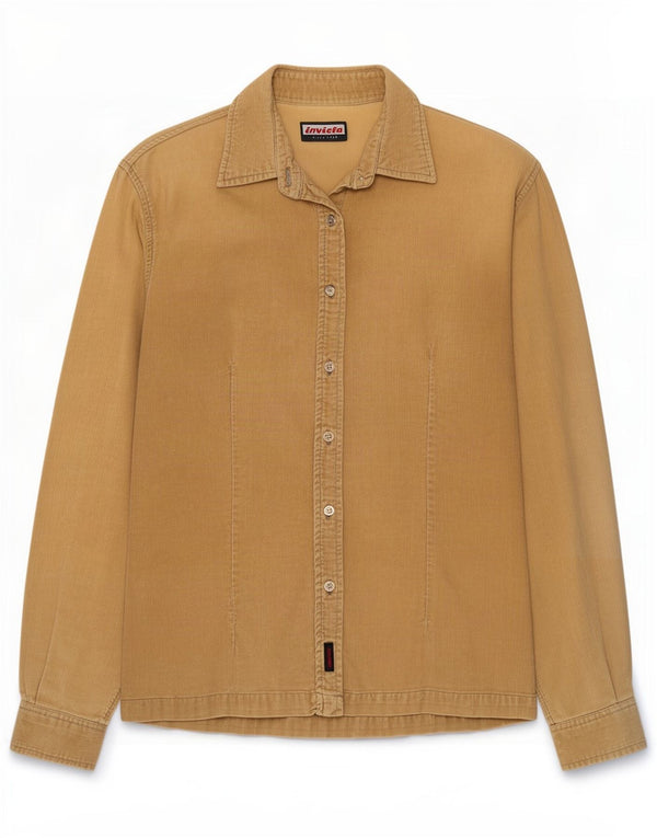 Camicia in velluto a coste da donna Invicta UK 14 Large Beige