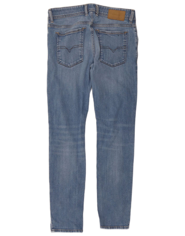 Diesel Womens Sleenker Skinny Jeans W29 L30 Blue Cotton