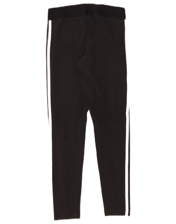 Leggings Adidas da donna con vestibilità regolare UK 8/10 piccolo cotone nero