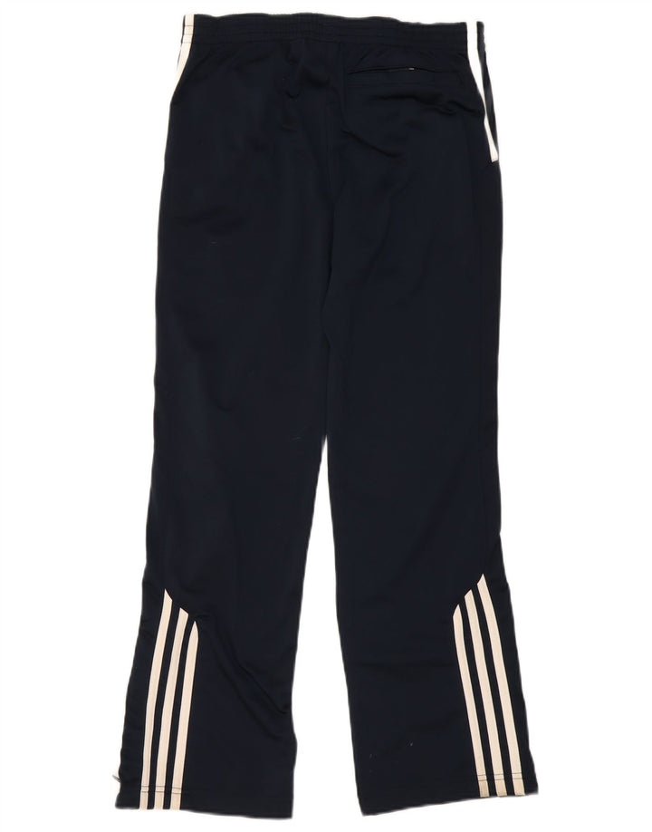 Pantaloni della tuta da ragazzo Adidas 11-12 anni in poliestere blu navy
