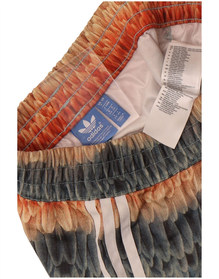 Pantaloncini sportivi Adidas da donna con motivo astratto UK 8 piccoli multicolore