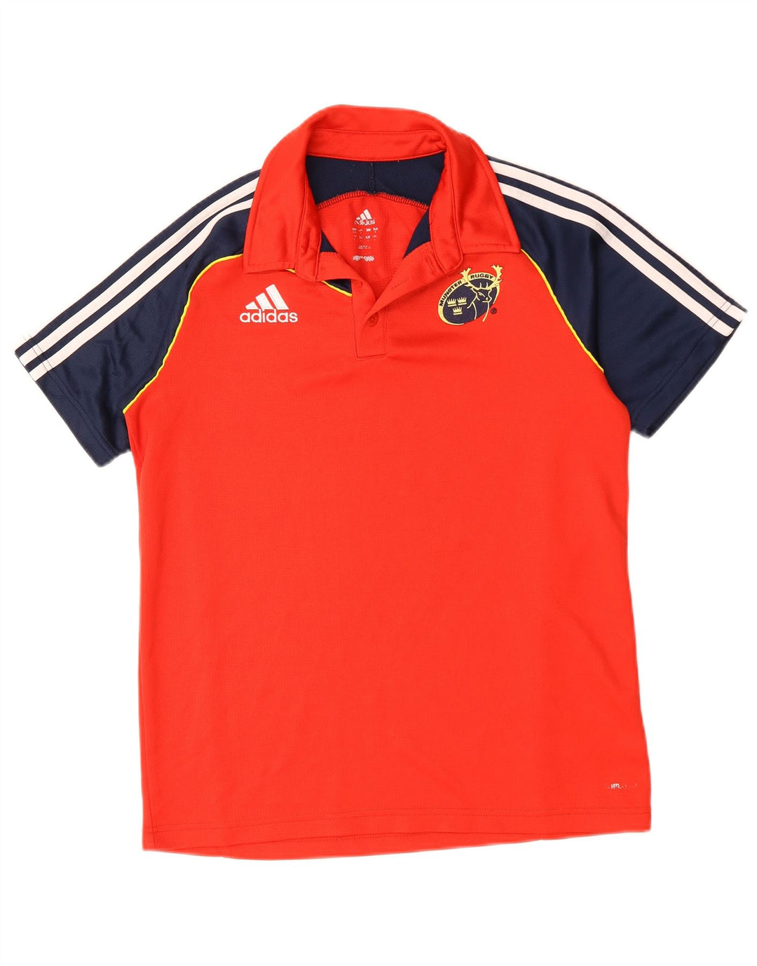 Polo grafica da uomo ADIDAS Munster Rugby, colore rosso medio