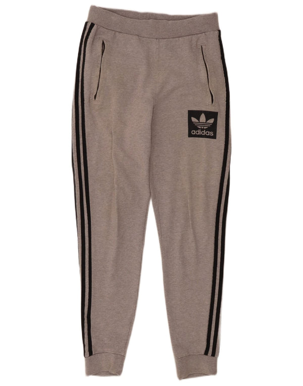 Pantaloni da tuta con grafica Adidas da uomo Joggers XS in cotone grigio