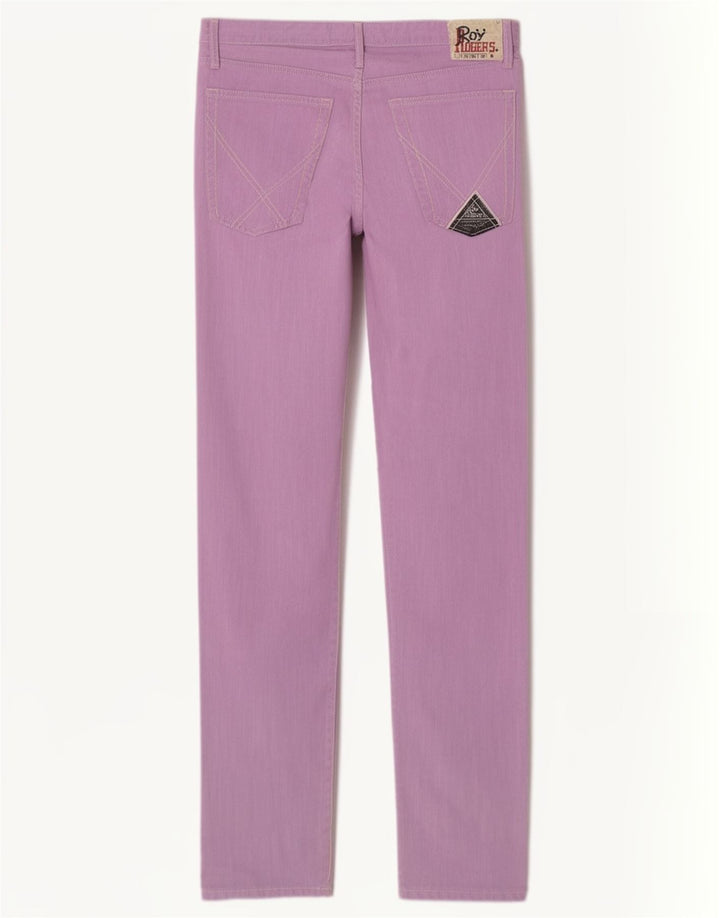 Jeans slim da donna Roy Rogers W33 L32 cotone viola