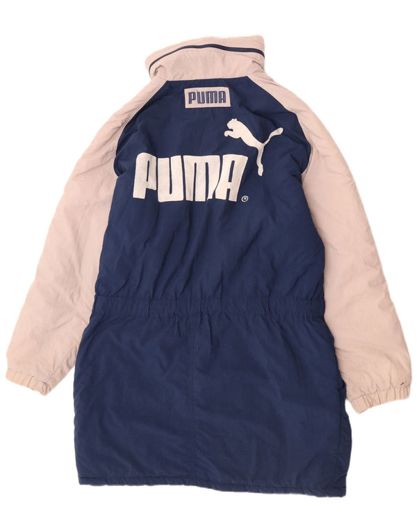 Cappotto imbottito con grafica Puma da uomo IT 52 XL Blu navy Colourblock in poliammide