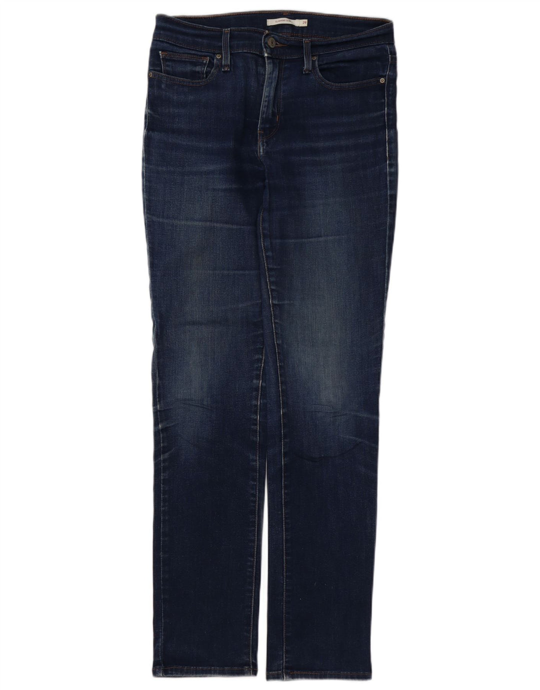 Jeans slim snellenti da donna LEVI'S W29 L32 cotone blu