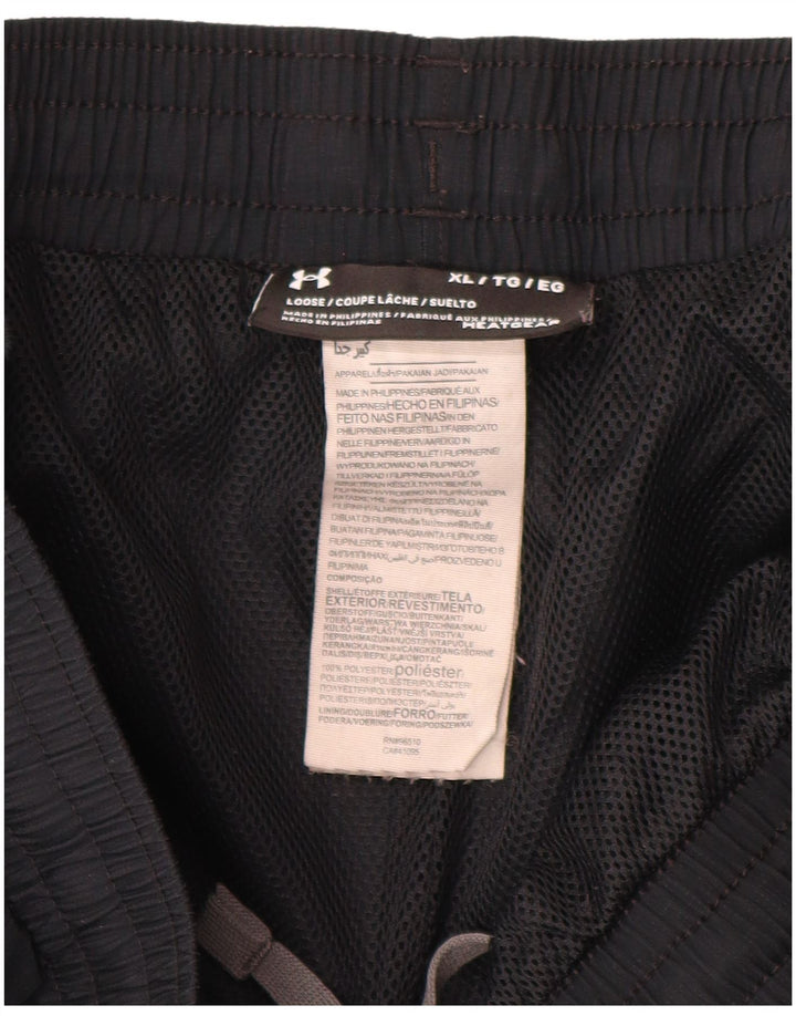 Pantaloni da tuta con grafica da uomo Under Armour XL poliestere nero