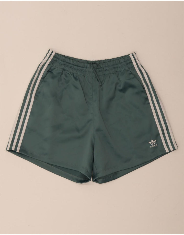 Pantaloncini sportivi Adidas da donna UK 14 poliestere verde medio