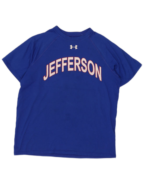 Maglietta grafica Under Armour per ragazzi Heat Gear 13-14 anni XL Blu