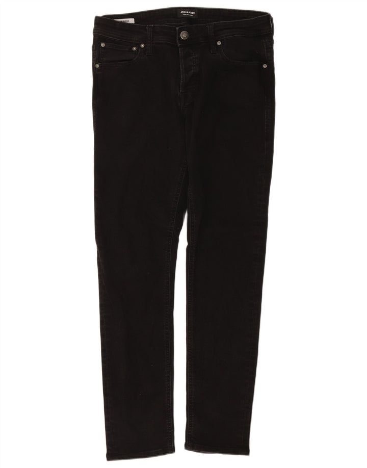 Jack & Jones Uomo GLENN Slim Jeans W33 L32 Cotone Grigio