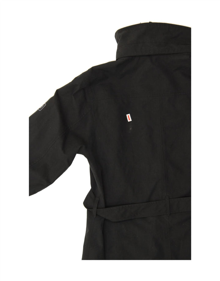 JACK WOLFSKIN Womens Windbreaker Coat UK 8/10 Small Black Polyester Vintage Jack Wolfskin and Second-Hand Jack Wolfskin from Messina Hembry 