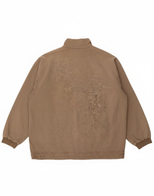 Top Chewan da uomo con zip e collo a maniche lunghe XL grigio