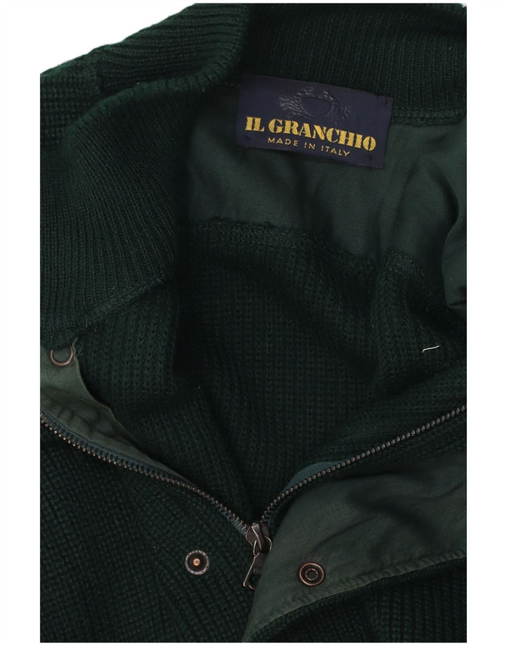 Maglione Cardigan Da Uomo Il Granchio Verde Medio