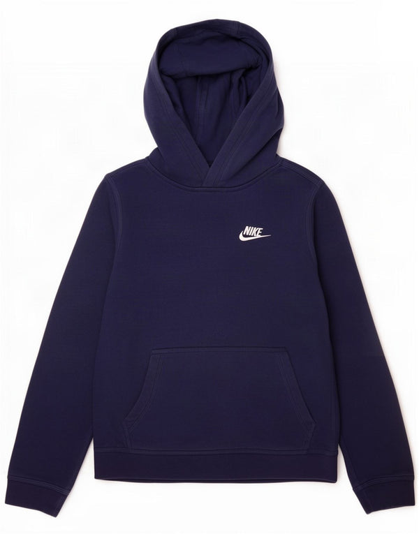 Felpa con cappuccio Nike da ragazzo, 12-13 anni, grande, in cotone blu navy
