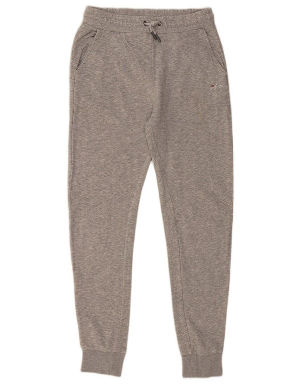 Pantaloni da tuta da uomo FILA Joggers piccoli in cotone screziato grigio