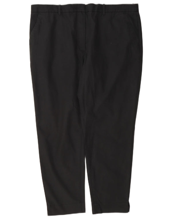 Pantaloni chino dritti da donna Marks & Spencer UK 18 XL W38 L27 Cotone grigio