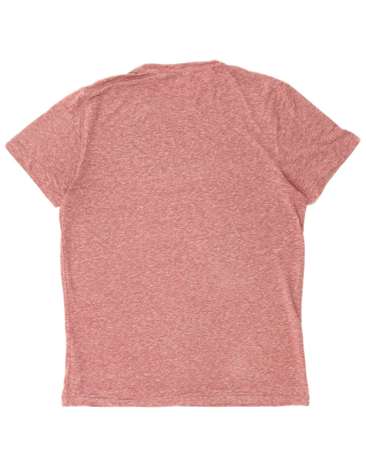 JACK & JONES T-shirt grafica da uomo Top in poliestere mélange medio bordeaux