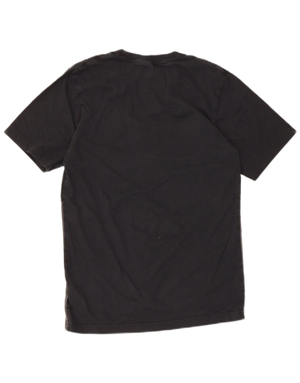 T-shirt grafica da uomo NIKE Top Small in cotone color block nero