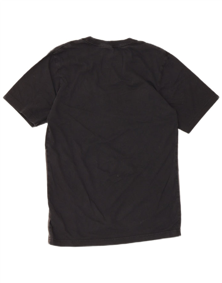 T-shirt grafica da uomo NIKE Top Small in cotone color block nero