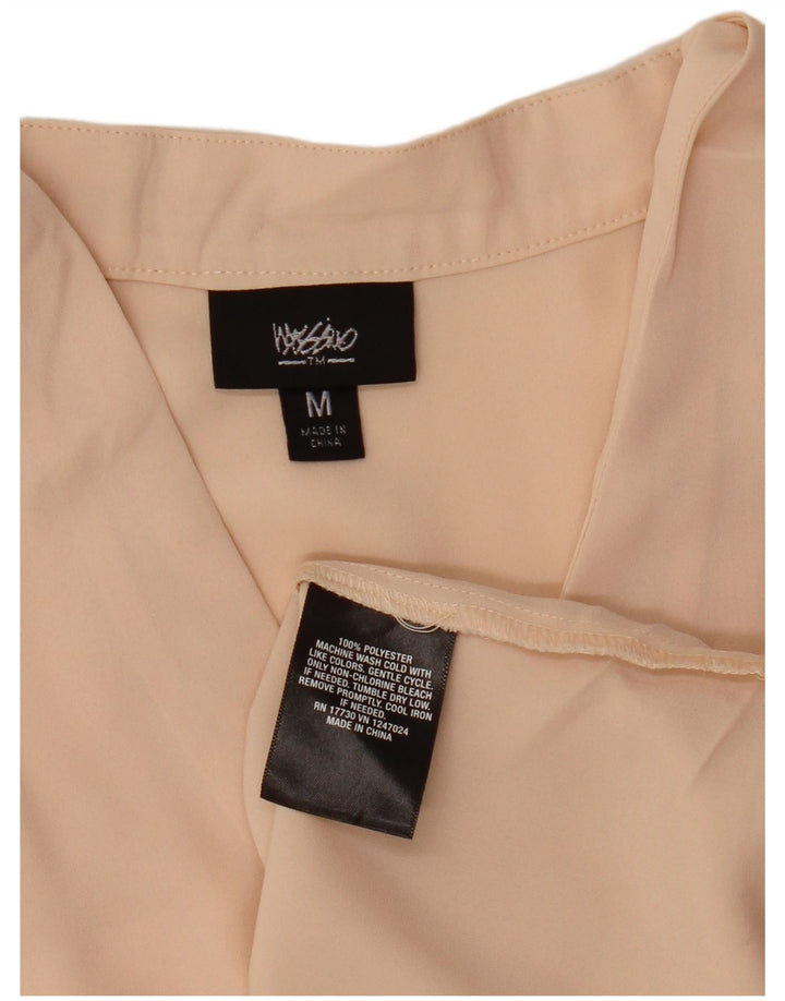 Mossimo Camicetta senza maniche lunga da donna UK 14 Poliestere rosa medio