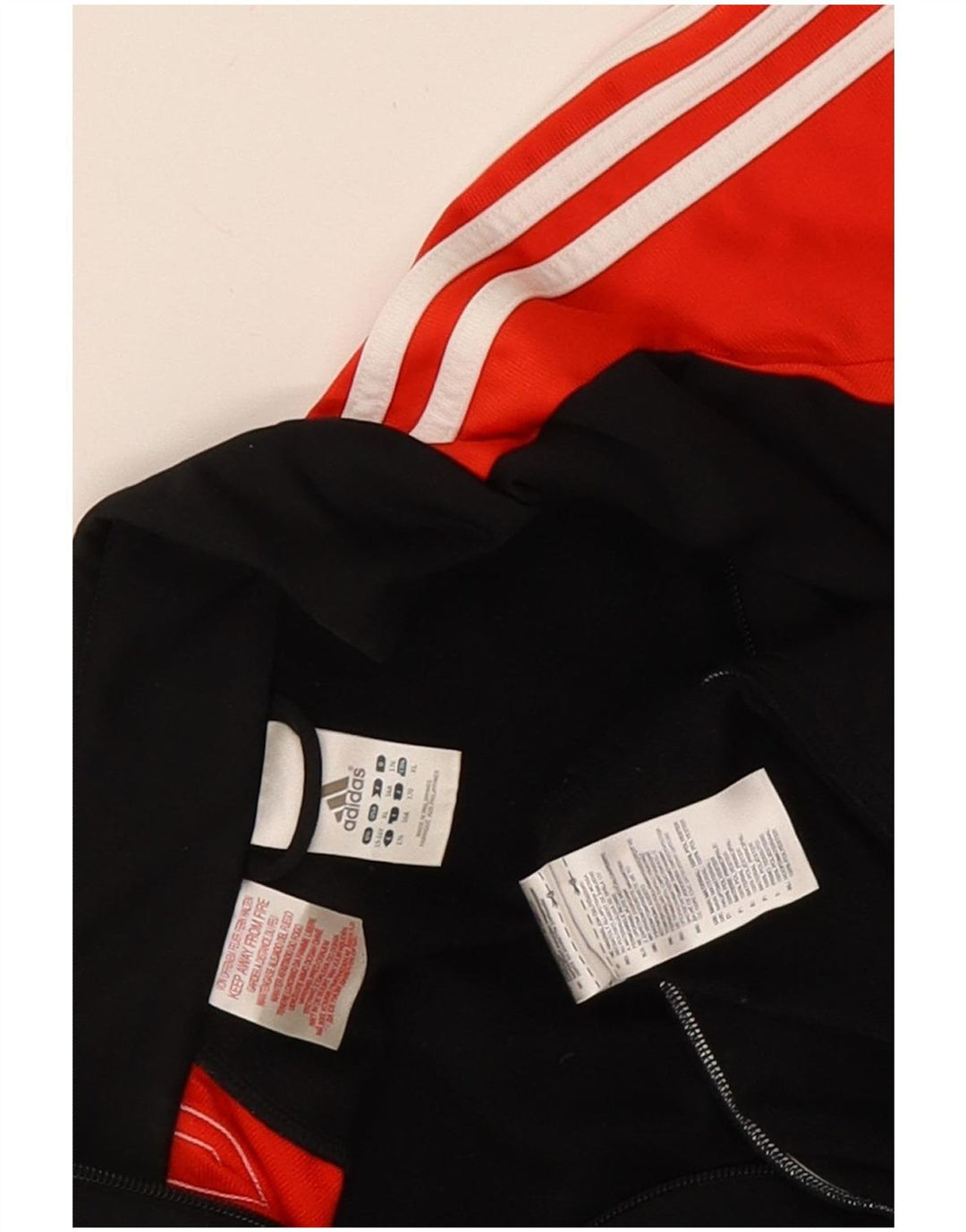 Giacca da tuta da ragazzo Adidas 15-16 anni in poliestere color block nero