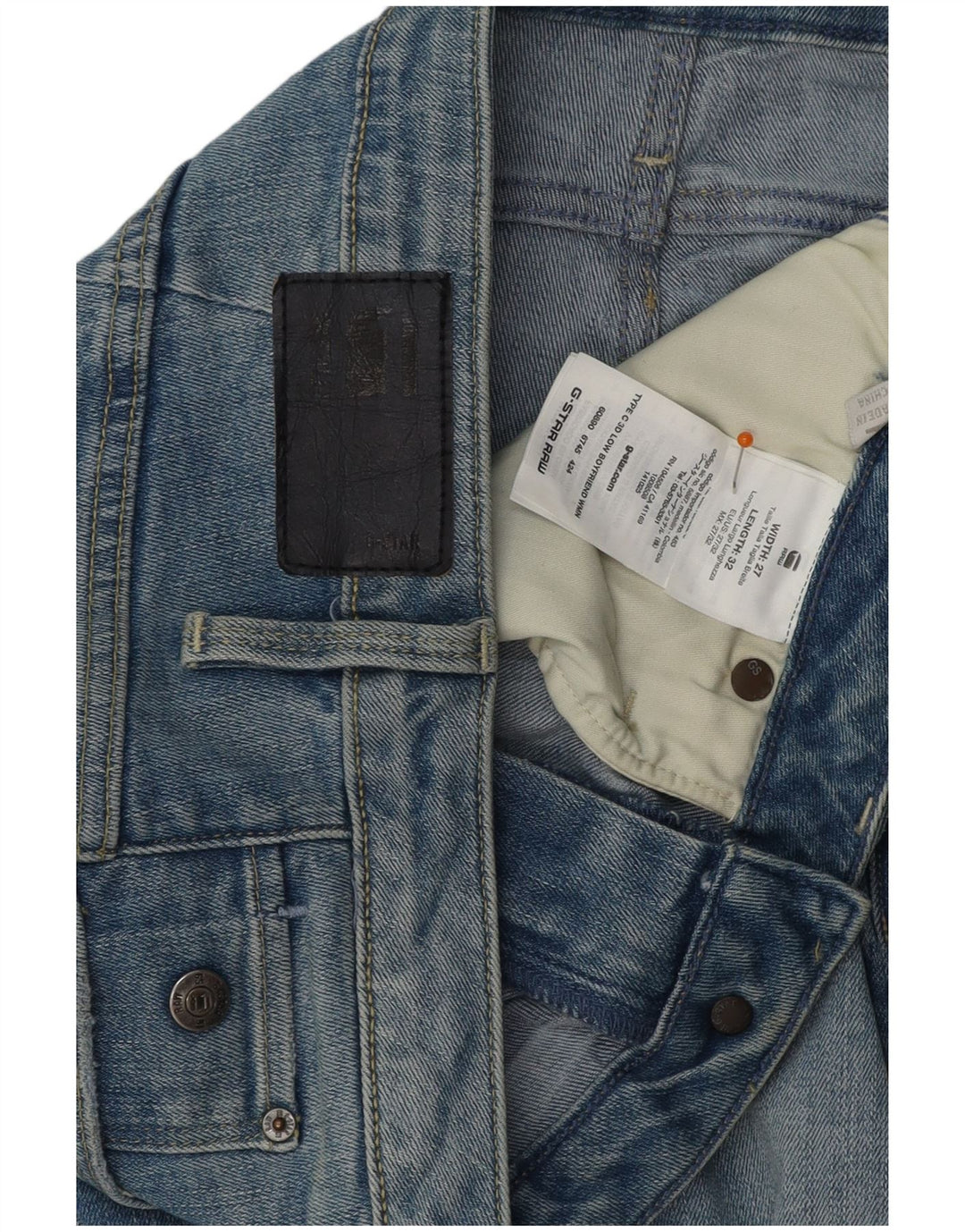 Jeans skinny da donna G-STAR con vestibilità Boyfriend W27 L28 cotone blu