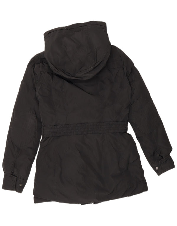 Cappotto imbottito con cappuccio da donna Timberland UK 10 piccolo poliestere nero