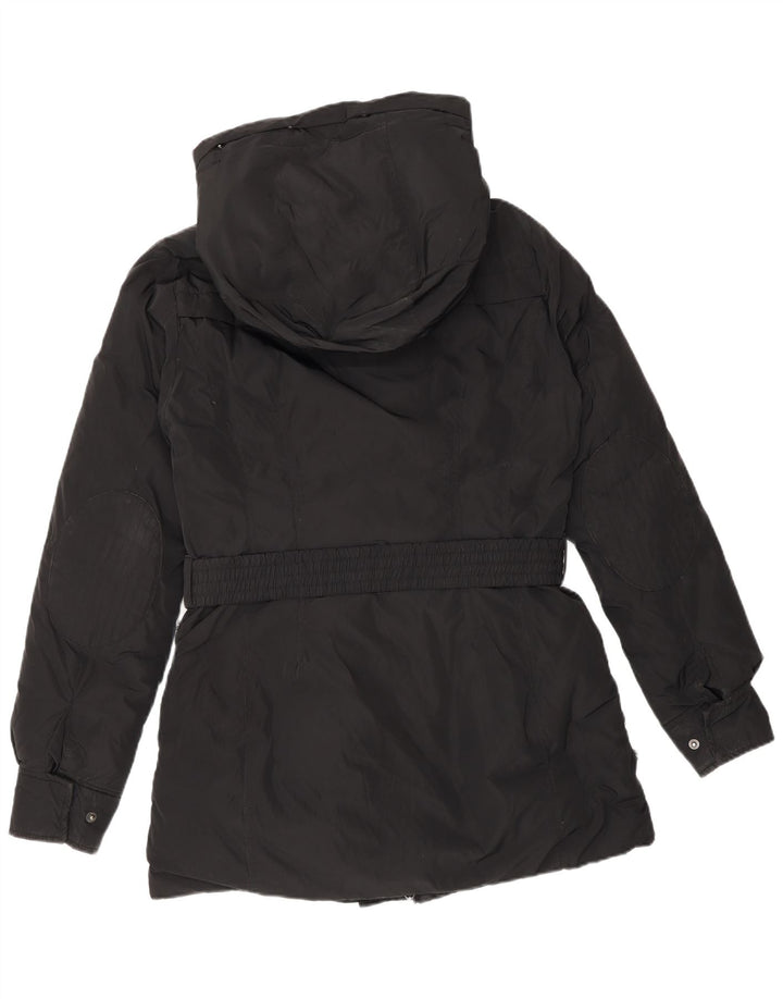 Cappotto imbottito con cappuccio da donna Timberland UK 10 piccolo poliestere nero