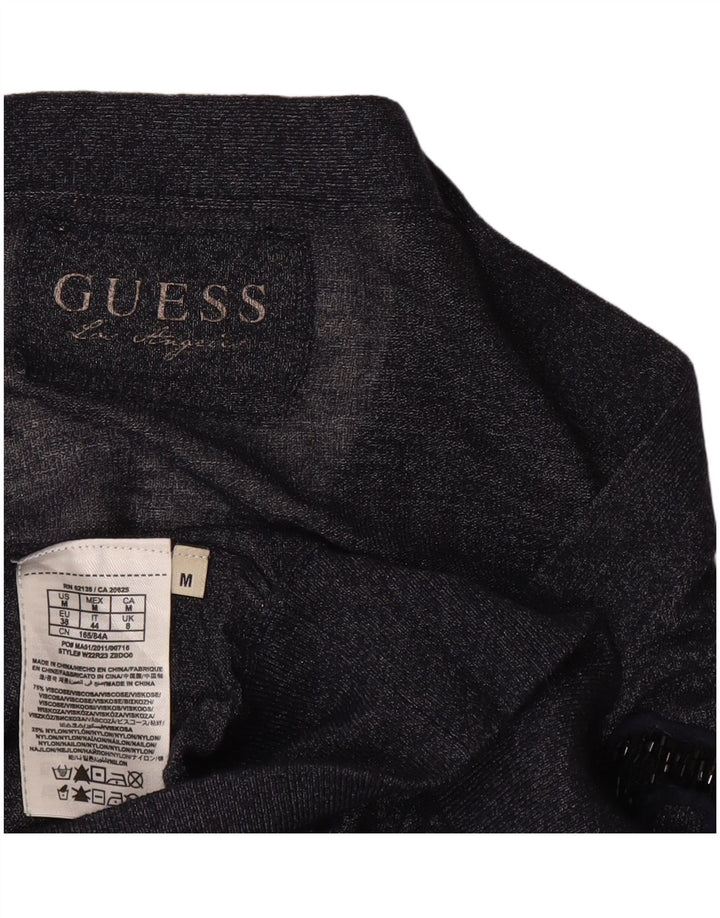 Maglione cardigan da donna Guess UK 14 viscosa blu navy medio