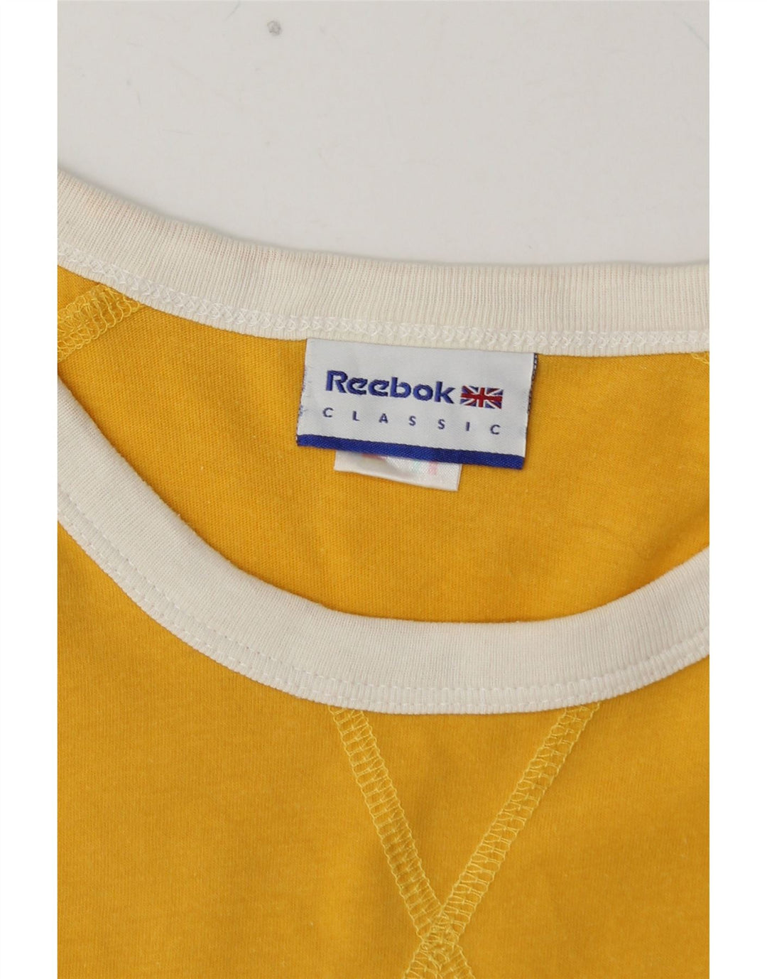 T-shirt grafica da uomo REEBOK Top in cotone giallo medio