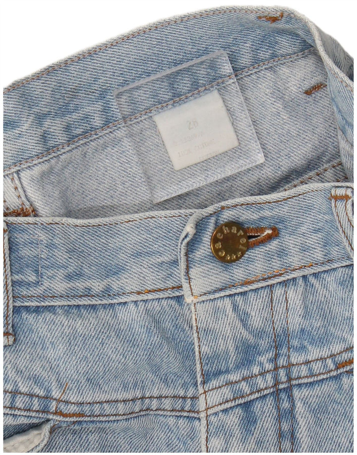 Jeans larghi da donna a vita alta Cacharel W28 L29 cotone blu