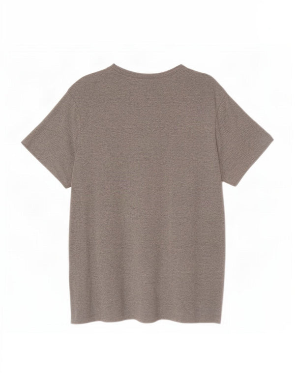 T-shirt da uomo Nike Top XL in cotone chiazzato grigio