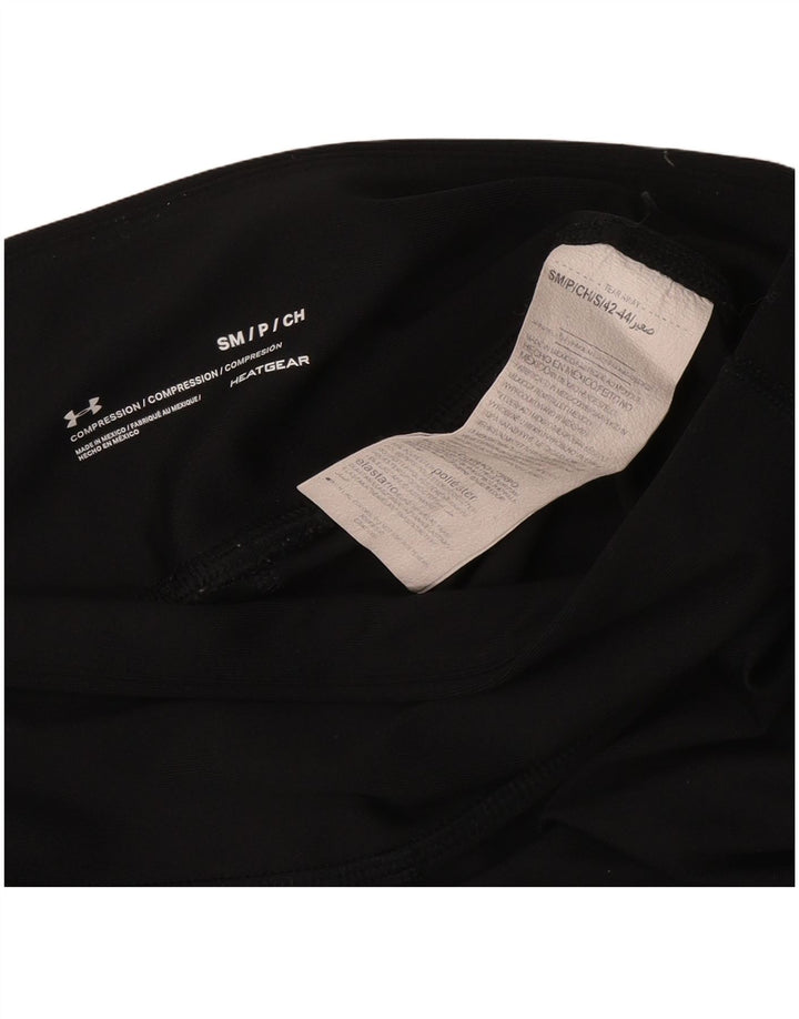 Leggings Heat Gear da donna Under Armour UK 10 piccoli poliestere nero