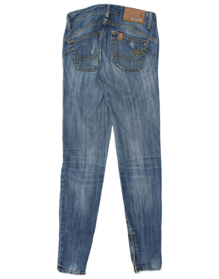 Jeans skinny effetto consumato da donna LIU JO W26 L30 Blu