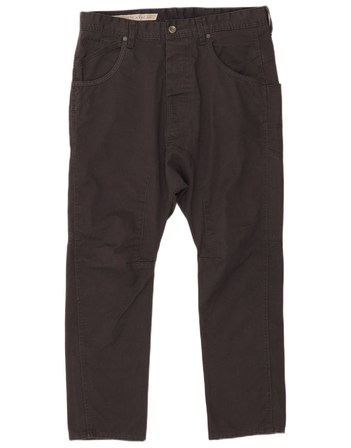 Pantaloni casual slim da uomo Jack & Jones W34 L25 poliestere nero