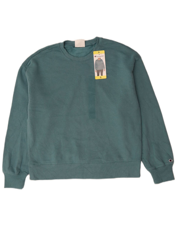 Maglione felpa oversize da donna CHAMPION UK 10 piccolo poliestere verde