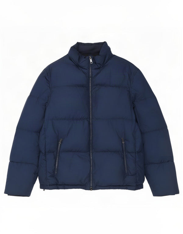Giacca imbottita da uomo Massimo Dutti UK 42 XL Poliestere blu navy