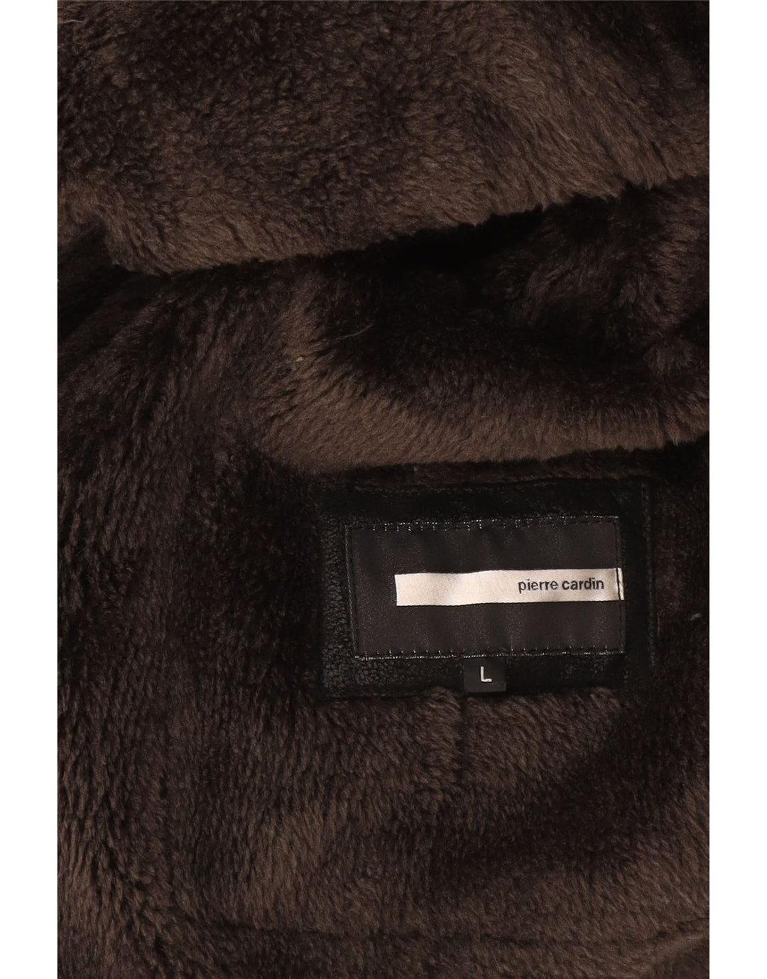 Giacca blazer da uomo in sherpa a 2 bottoni Pierre Cardin UK 40 grande nera