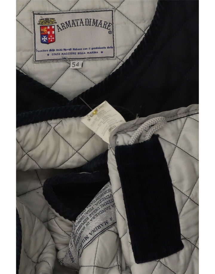 Gilet Trapuntato Uomo Armata Di Mare IT 54 2XL Poliestere Blu Navy