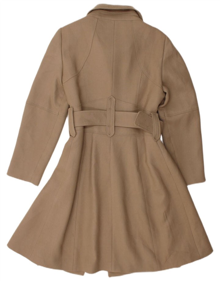 Cappotto Zara Donna UK 14 Large Beige Lana