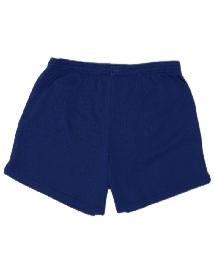Pantaloncini sportivi regolari da uomo Reebok blu medio in poliestere