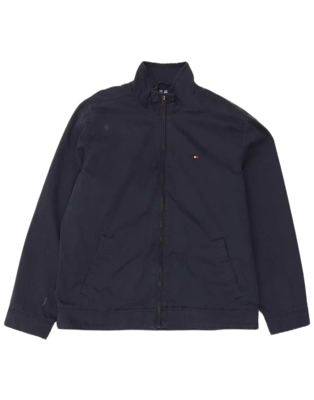 Giubbotto bomber da uomo Tommy Hilfiger UK 38 cotone blu navy medio
