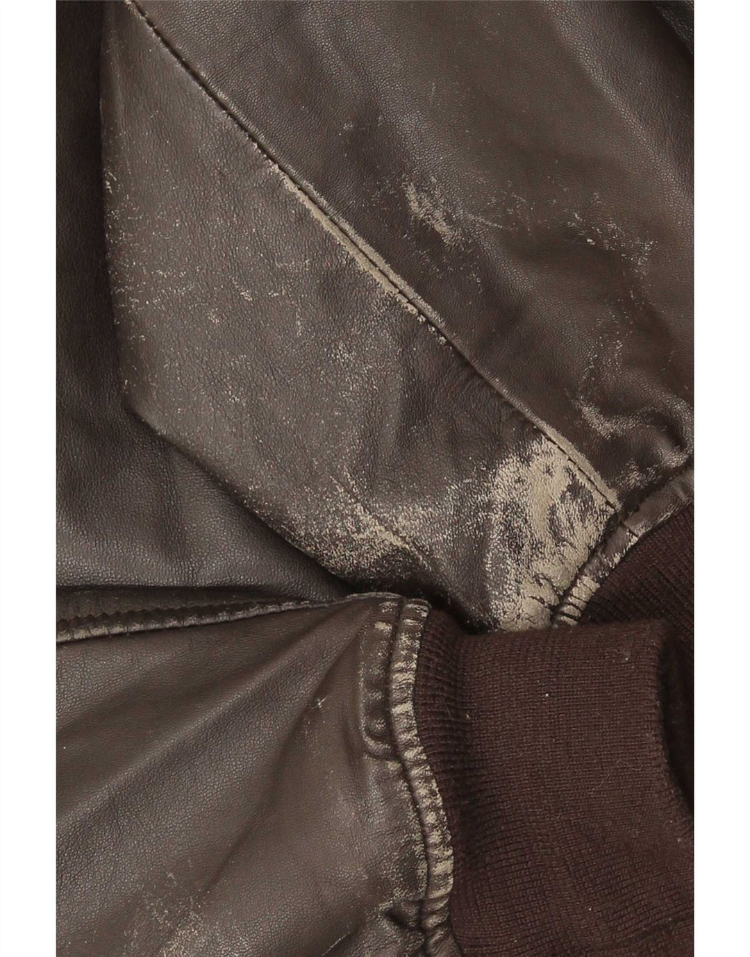 Giacca in pelle vintage da uomo UK 42 XL Marrone