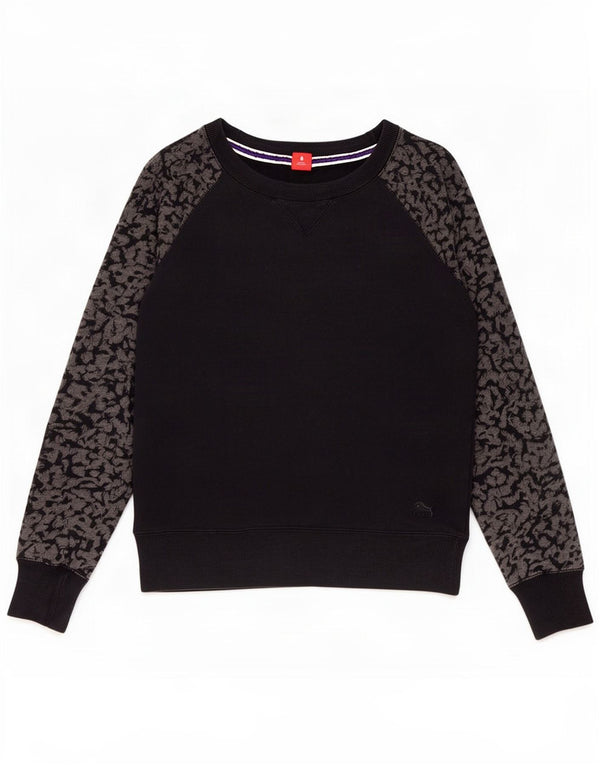 Felpa da donna Puma Jumper UK 12 Medium Black Animal Print