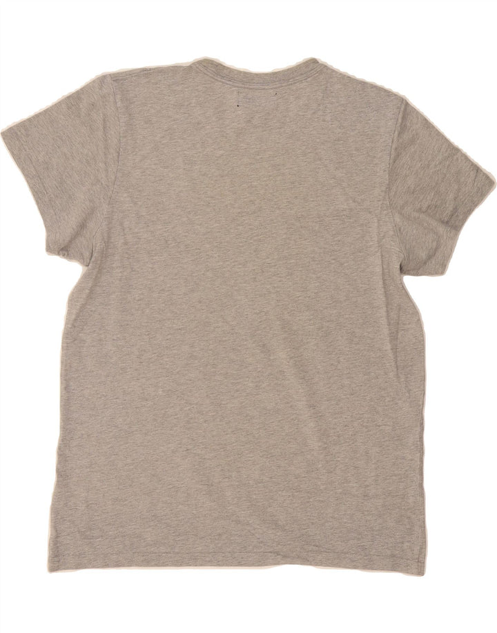 ADIDAS Mens Graphic T-Shirt Top Medium Grey Cotton Vintage Adidas and Second-Hand Adidas from Messina Hembry 