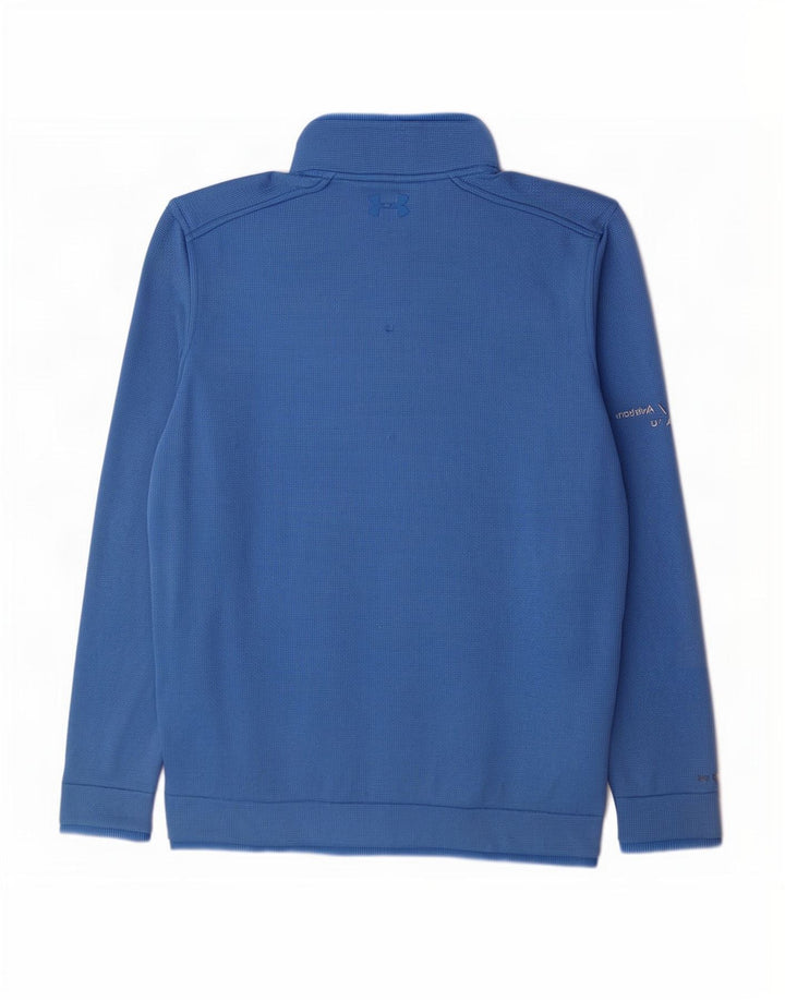 Felpa da uomo Under Armour con collo con zip, maglione, poliestere blu medio