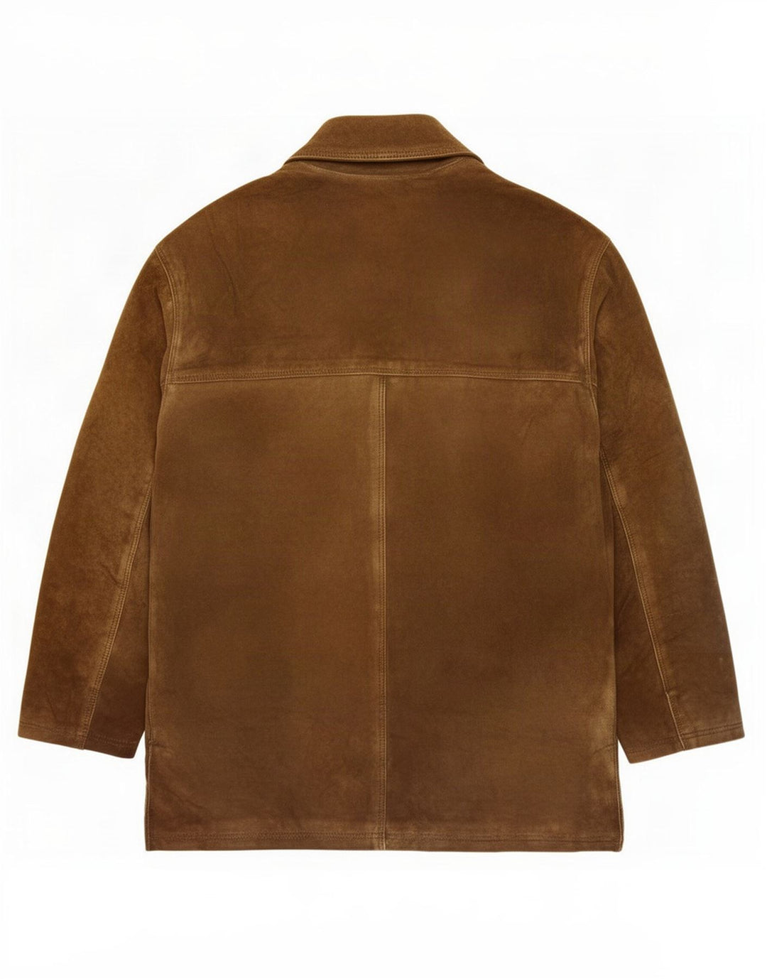 Giacca vintage in pelle scamosciata da uomo UK 36 piccola in pelle marrone