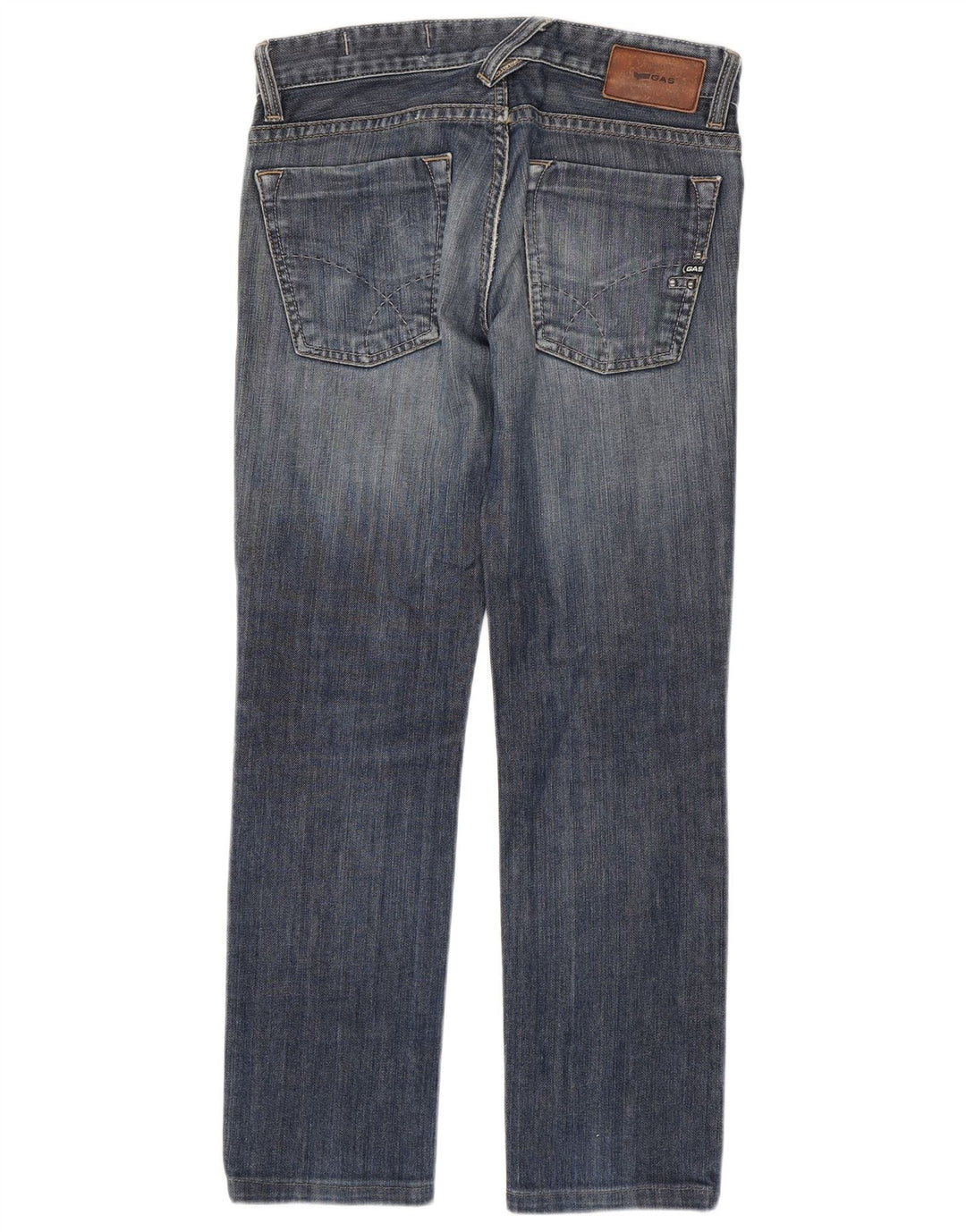 Jeans dritti da uomo GAS W30 L30 in cotone blu
